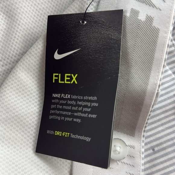 Nike Shorts Golf Slim Fit White & Gray Men's Size 35 - Picture 3 of 8